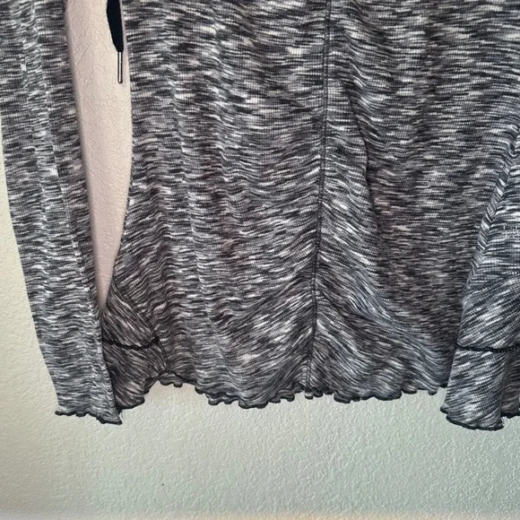 Calvin Klein Performance Long Sleeve Hoodie Top Space Dye Pullover - Picture 3 of 5